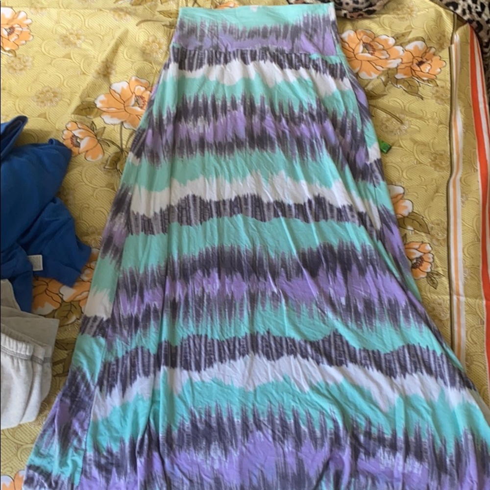 Colorful maxi skirt